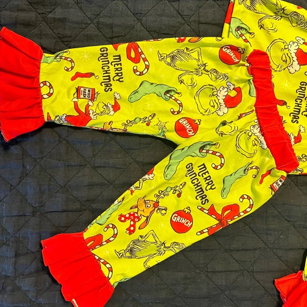 Merry Grinchmas Kids Pajama Set 6-12 months
